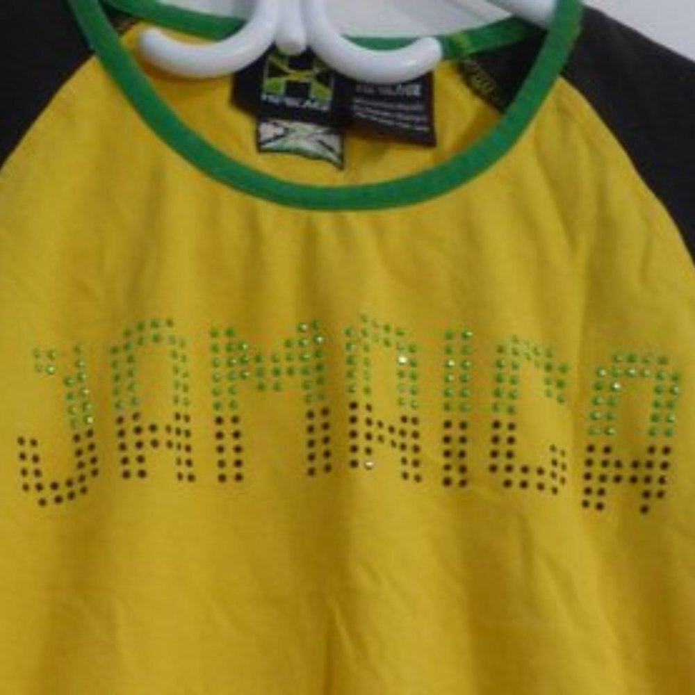 JAMAICA, medium, tee with JAMAICA studded print